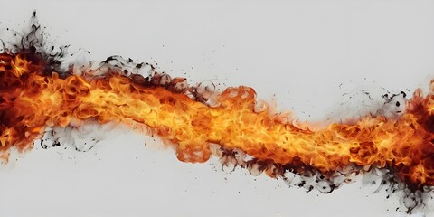Fire flames and sparks, fire illustration with transparent png
