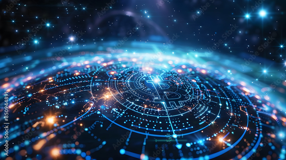 Poster a decentralized interplanetary economy enabled by a complex but secure system of digital payments.