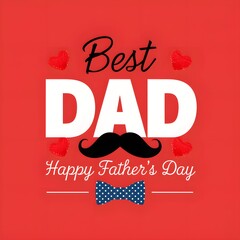 Naklejka premium Happy Fathers Day