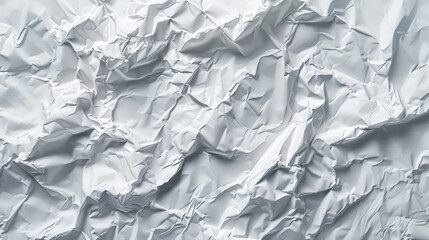 Fototapeta premium A white paper with a lot of wrinkles and creases