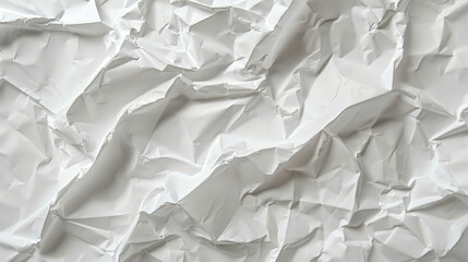 Obraz premium A white paper with a lot of wrinkles and creases