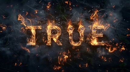Fire Verification and Reality concept art poster.