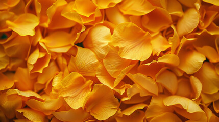 A close up of yellow petals with a warm, inviting feeling