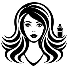 woman with long hair