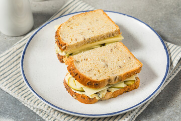 Homemade Creamy PIckle Sandwich