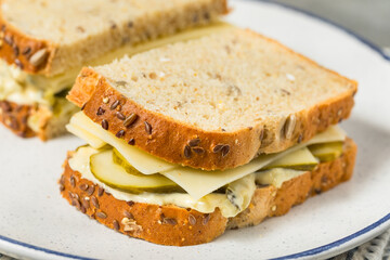 Homemade Creamy PIckle Sandwich