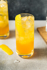 Cold Boozy Lemon Suze Tonic Cocktail