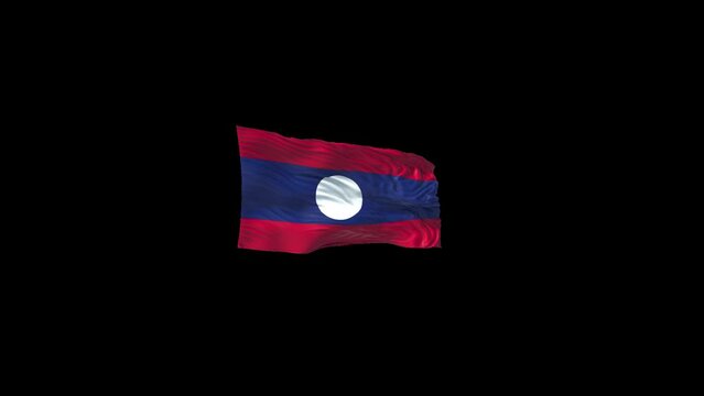 Laos flag with alpha