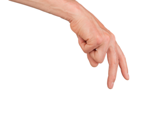 Finger walking gesture, hand showing journey. Two way sign symbol of effort and success. Isolated concept of growth, background right. Human activity, forward movement,, transparent cutout PNG