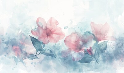 Whimsical Floral Pattern for Spring Designs Generative AI