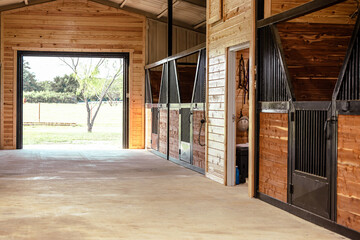 Barn stable aisle alley way stalls