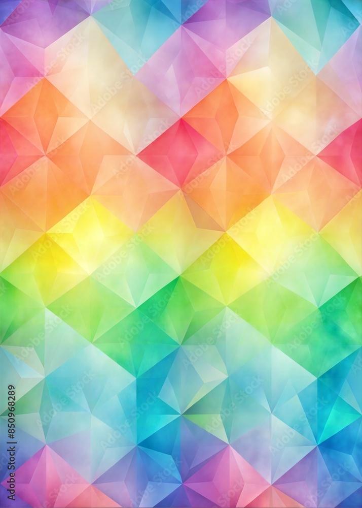 Poster abstract rainbow geometric pattern background