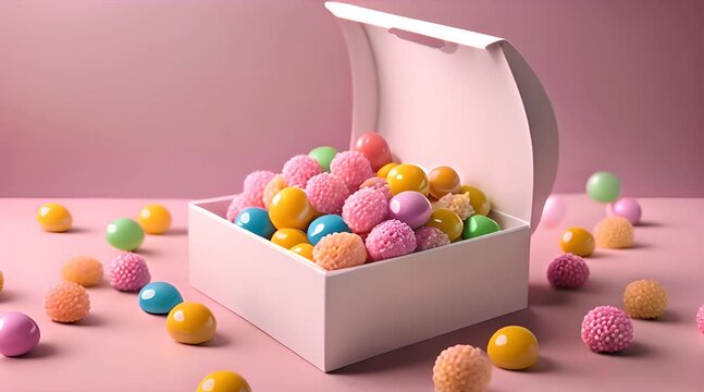 Strawberry chewing gum with spearmint leaves, realistic vector product package