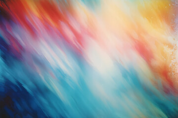 Obraz premium Abstract elegance. A vibrant blend of red, blue, and yellow hues in a smooth gradient