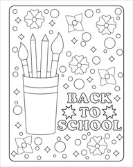 Back To School Coloring Pages for kids