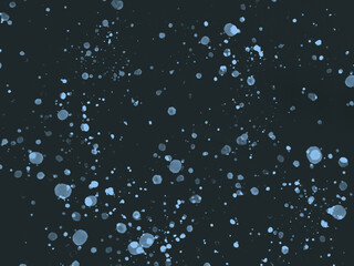 深海と青い泡。CG。