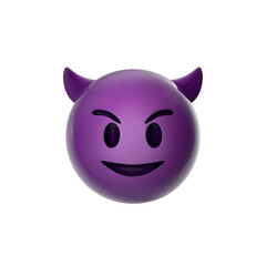 Devil face emoticon icon