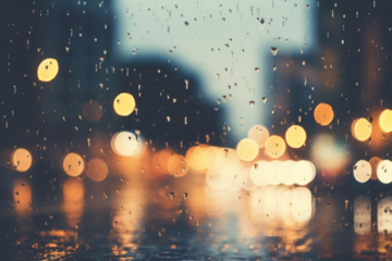 PNG Bokeh background light night city.