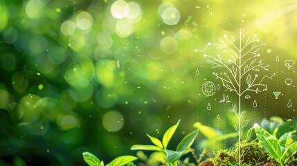 green grass and sunlight
