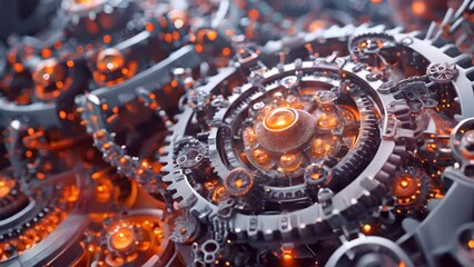 Hyper-detailed of a molecular structure as a miniature time machine with intricate gears and glowing crystals.