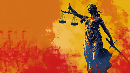 A Justice scales lady poster