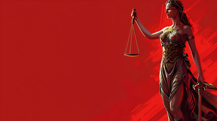 A Justice scales lady poster