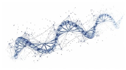 Flat vector illustration of human DNA structure. Icon symbol.