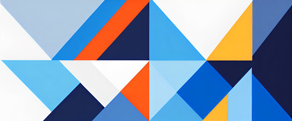 illustrazione con elementi geometrici a tema astratto contemporaneo