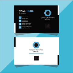 Naklejka premium Corporate and creative modern business card design.