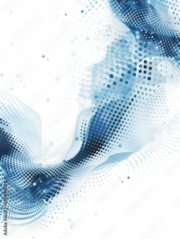Poster stylish blue dots background for presentation design generative ai