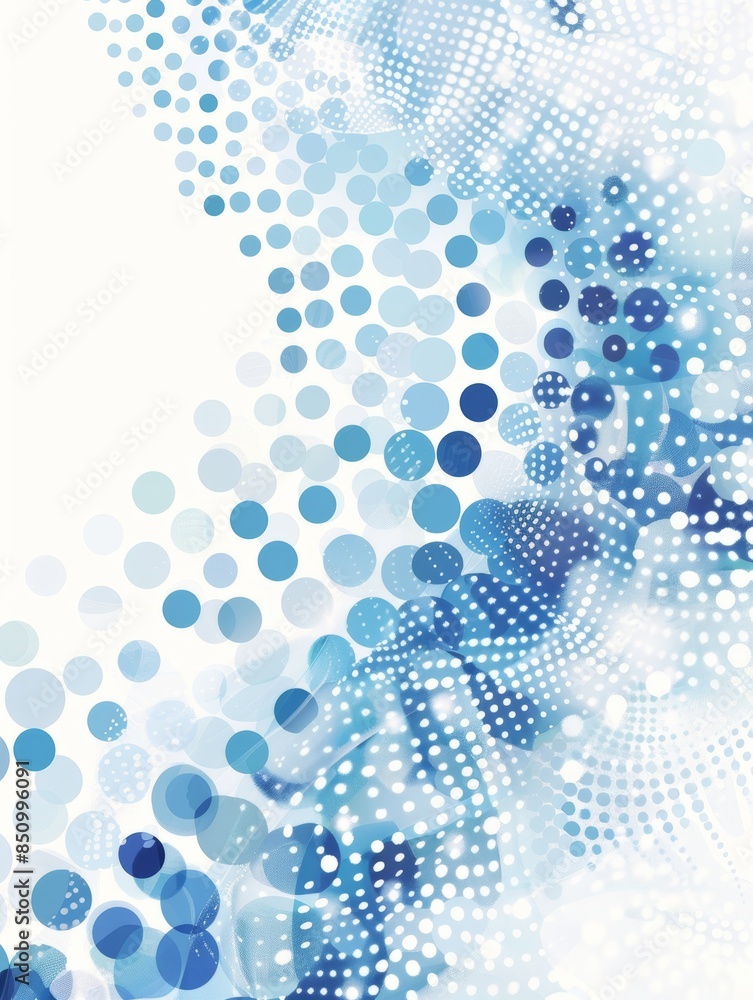 Poster stylish blue dots background for presentation design generative ai