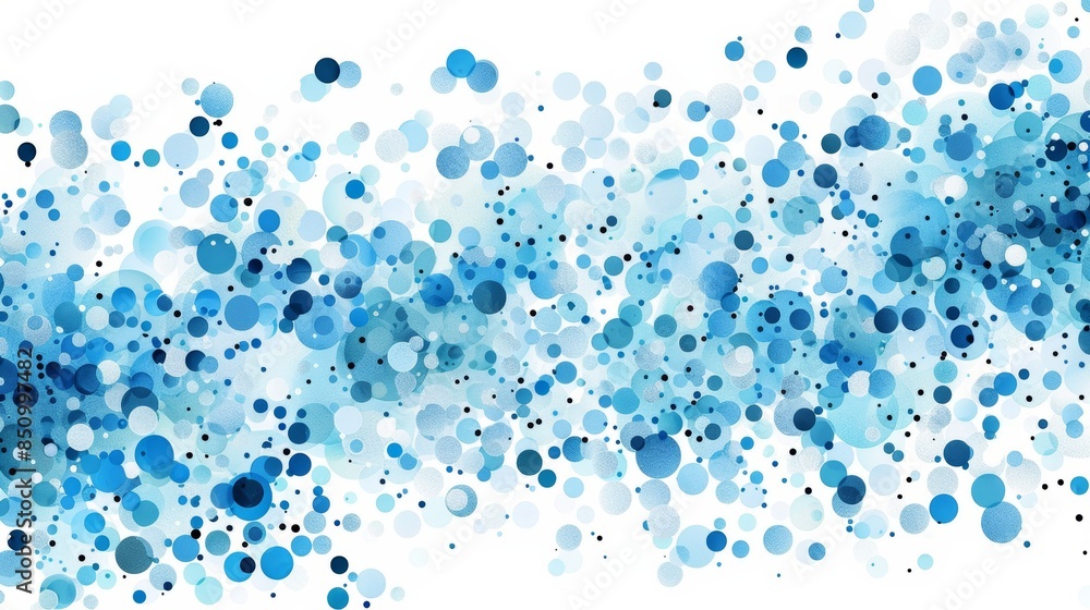 Poster stylish blue particle dots background for modern designs generative ai