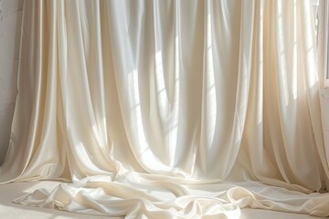 Pure ivory backdrop with a slight satin sheen, enhancing the sophistication of premium goods