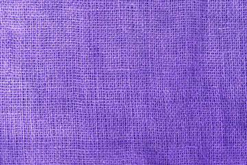 texture fabric burlap for sewing violet, purple background color macro