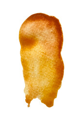 Abstract watercolor shape on white background