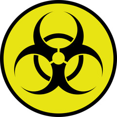 Biohazard Warning Sign Icon PNG