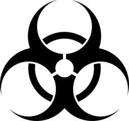 Biohazard Warning Sign Icon PNG