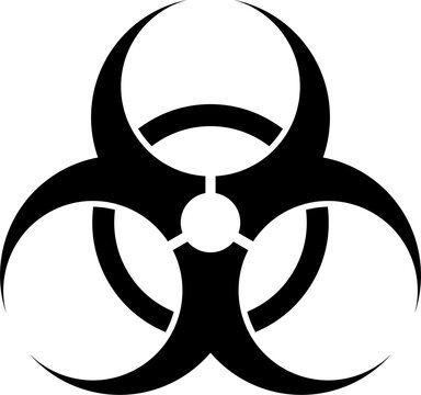 Biohazard Warning Sign Icon PNG