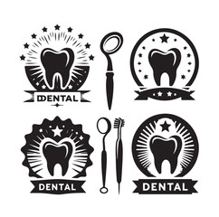 Dental Logo Vector Design illustration