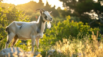 Obraz premium Goat in the outdoors