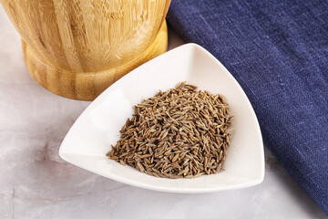 Zeera seeds in the bowl