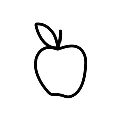 Apple icon vector isolated on white background. Apple vector icon.