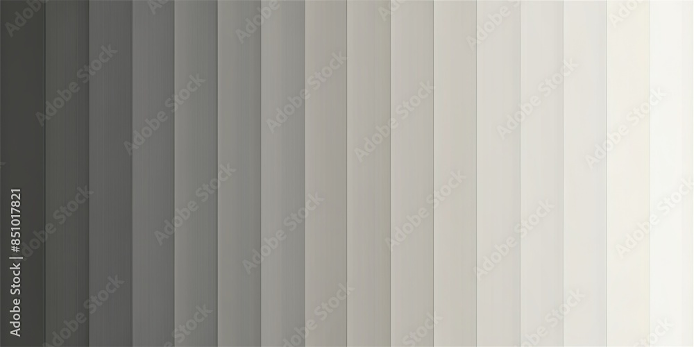 Wall mural gradient vertical stripes transitioning from dark gray to white background
