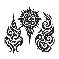 Tribal Tattoo Design vector illustration
