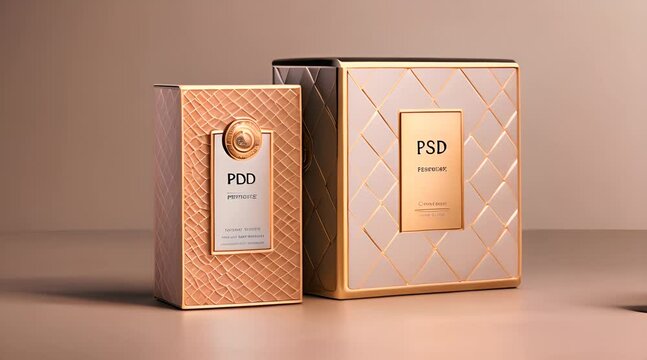 Cardboard perfume bottles with luxurious design