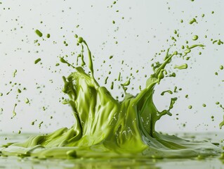 Grüner Farbspritzer