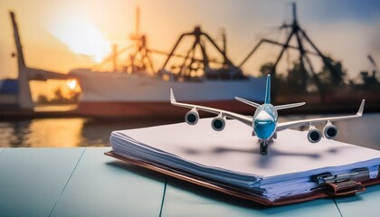 Obraz premium 국제무역