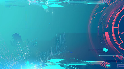 Tech Futuristic Circuit Abstract Background