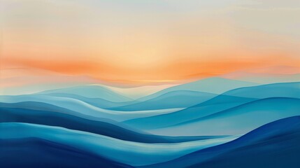 Gradients shift from warm oranges to cool blues in harmony