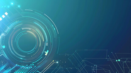 Obraz premium Futuristic Global Technology Interface Design